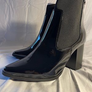New with box. Lane Bryant patent leather booties.